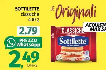 Pam SOTTILETTE classiche offerta