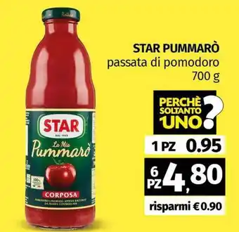 Pam STAR PUMMARÒ passata di pomodoro offerta