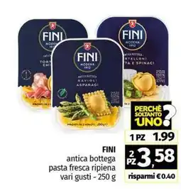 Pam FINI antica bottega pasta fresca ripiena offerta