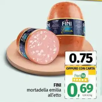 Pam FINI mortadella emilia offerta