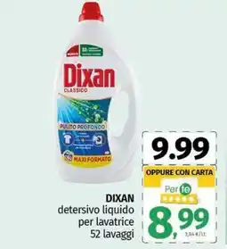 Pam DIXAN detersivo liquido per lavatrice offerta