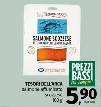 Pam TESORI DELL'ARCA salmone affumicato scozzese offerta