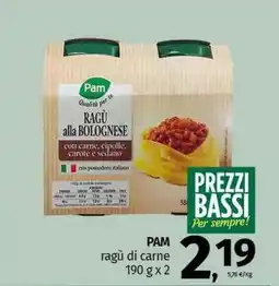 Pam PAM ragù di carne offerta