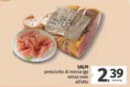 Pam SALPI prosciutto di norcia igp senza osso offerta