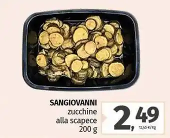 Pam SANGIOVANNI zucchine alla scapece offerta