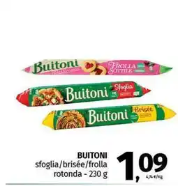 Pam BUITONI sfoglia/brisée/frolla rotonda offerta