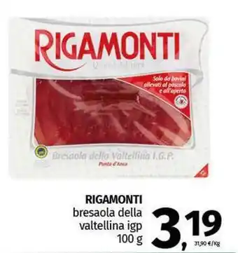 Pam RIGAMONTI bresaola della valtellina igp offerta