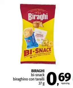 Pam BIRAGHI bi-snack biraghino con taralli offerta