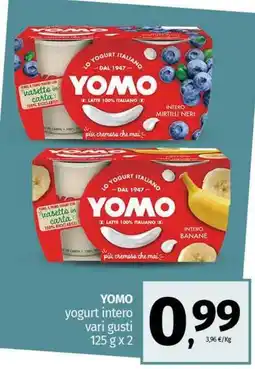 Pam YOMO yogurt intero vari gusti offerta