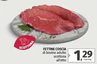 Pam FETTINE COSCIA di bovino adulto scottona offerta