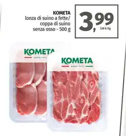 Pam KOMETA lonza di suino a fette/ coppa di suino senza osso offerta