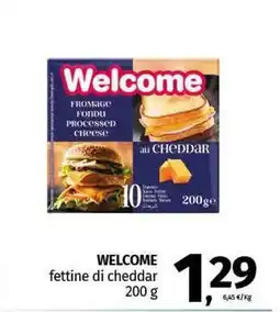 Pam WELCOME fettine di cheddar offerta