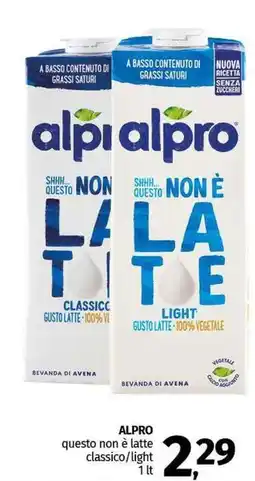 Pam ALPRO questo non è latte classico/light offerta