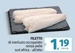 Pam FILETTO di merluzzo accoppiato senza pelle sud africa offerta