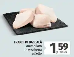 Pam TRANCI DI BACCALÀ ammollato in vaschetta offerta