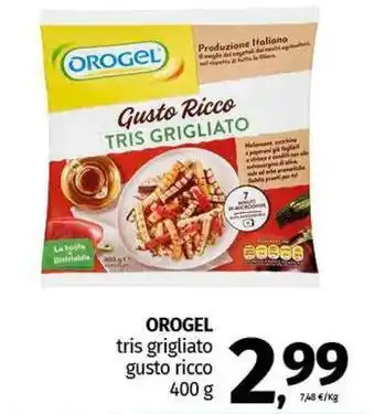 Pam OROGEL tris grigliato gusto ricco offerta