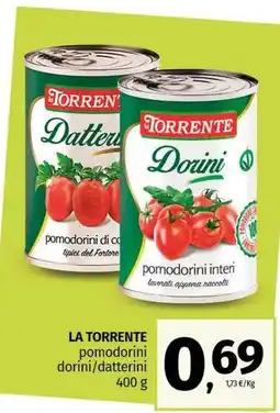 Pam LA TORRENTE pomodorini dorini/datterini offerta