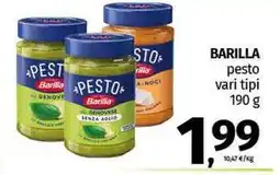 Pam BARILLA pesto vari tipi offerta