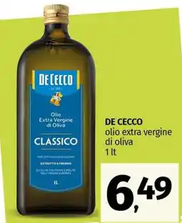 Pam DE CECCO olio extra vergine di oliva offerta