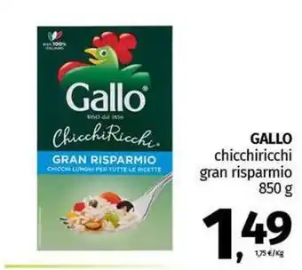 Pam GALLO chicchiricchi gran risparmio offerta