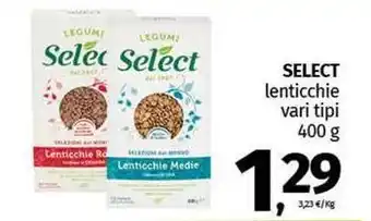 Pam SELECT lenticchie vari tipi offerta