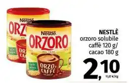 Pam NESTLÉ orzoro solubile caffè / cacao offerta