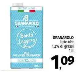 Pam GRANAROLO latte uht 1,2% di grassi offerta