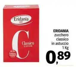 Pam ERIDANIA zucchero classico in astuccio offerta