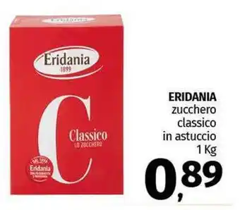 Pam ERIDANIA zucchero classico in astuccio offerta