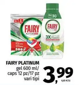 Pam FAIRY PLATINUM gel offerta