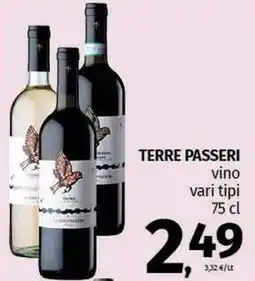 Pam TERRE PASSERI vino vari tipi offerta