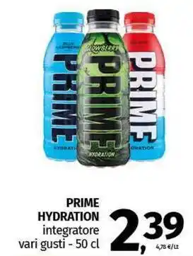 Pam PRIME HYDRATION integratore vari gusti offerta