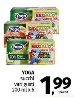 Pam YOGA succhi vari gusti offerta