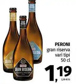 Pam PERONI gran riserva vari tipi offerta