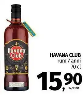 Pam HAVANA CLUB rum 7 anni offerta