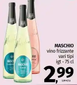 Pam MASCHIO vino frizzante vari tipi igt offerta