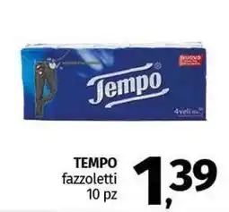 Pam TEMPO fazzoletti 10 pz offerta