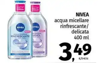 Pam NIVEA acqua micellare rinfrescante/ delicata offerta