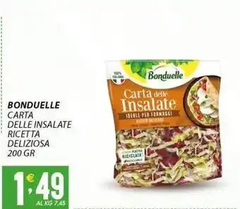 Sisa BONDUELLE Carta delle insalate ricetta deliziosa offerta