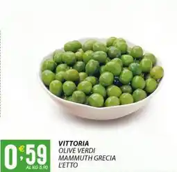 Sisa Vittoria olive verdi mammuth grecia offerta