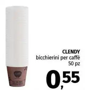 Pam CLENDY bicchierini per caffè offerta