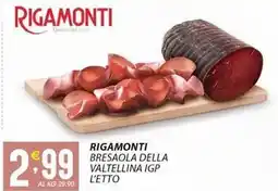 Sisa Rigamonti bresaola della valtellina igp offerta