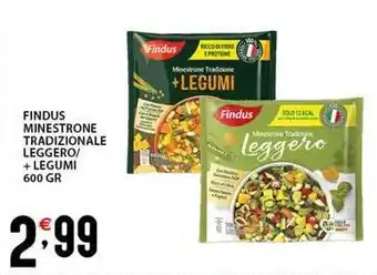 Sisa Findus minestrone tradizionale leggero/ + legumi offerta