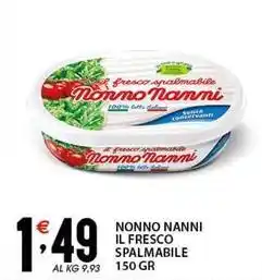 Sisa Nonno nanni il fresco spalmabile offerta