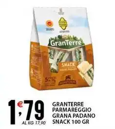 Sisa Granterre parmareggio grana padano snack offerta