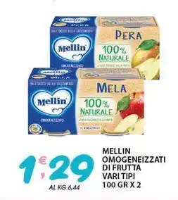 Sisa Mellin omogeneizzati di frutta offerta