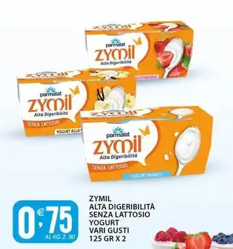 Sisa Zymil alta digeribilità senza lattosio yogurt offerta