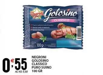 Sisa Negroni golosino classico puro suino offerta