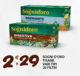 Sisa Sogni d'oro tisane vari tipi offerta