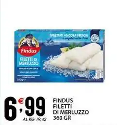 Sisa Findus filetti di merluzzo offerta